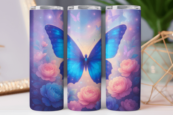 Butterflies 3d Tumbler Wrap 20oz Photos: Graphics for Tumbler Wraps