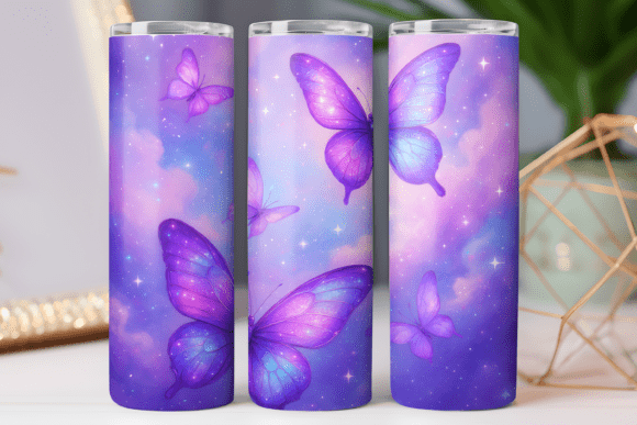 Butterflies 3d Tumbler Wrap Design 20oz