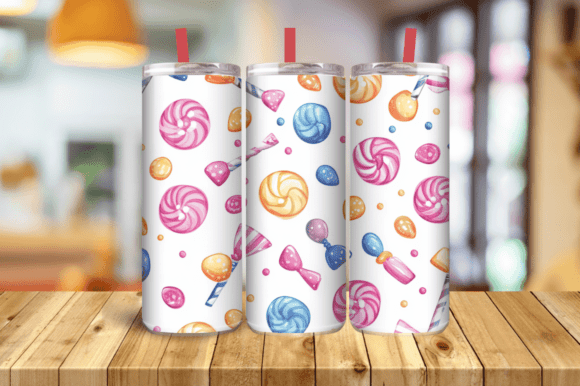 Chocolate Tumbler Design, Bright Wrap Graphics