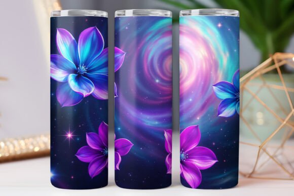 Floral Tumbler Wrap 3d Art Design Wrap for Graphics and Tumbler Wraps