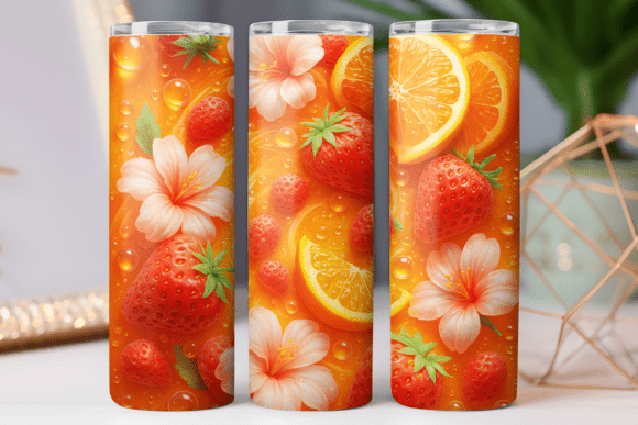 Fruit Print 3D Tumbler Wrap Art Design Review