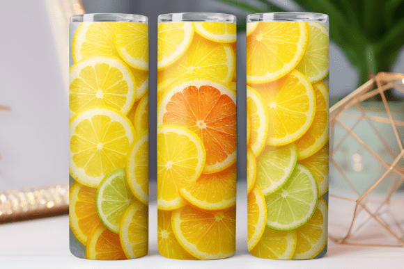 Fruit Print 3d Tumbler Wrap Design Png Graphics Freebies