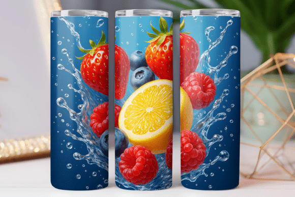 Fruit Print 3d Tumbler Wrap Photo Design Graphics and Tumbler Wraps