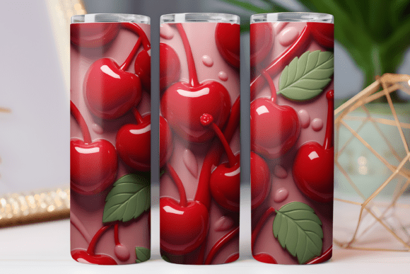 Fruit Print 3d Tumbler Wrap Png Design Review