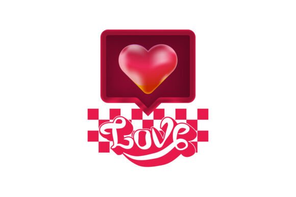 Hand Drawn Love Typography with 3d Love Graphics and Illustrations Review