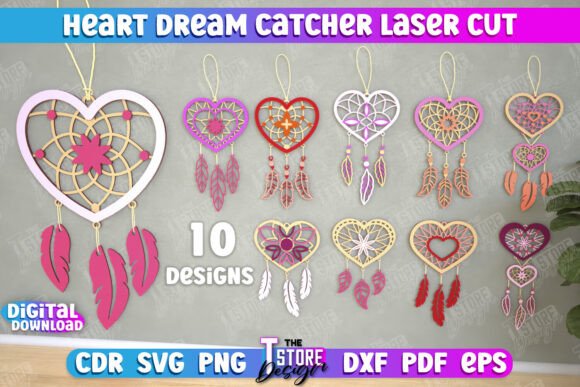 Heart Dream Catcher Laser Cut Bundle: A Designer’s Review for Other Home Decor Projects
