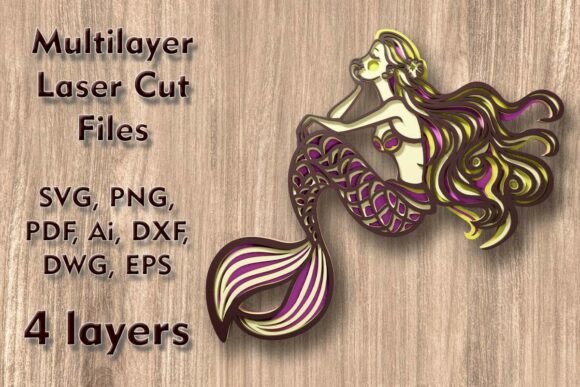 Mermaid Multilayer Laser Cut Files Review for Real Projects