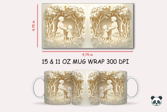 Mothers Day Grandma Mug Wrap Sublimation Review