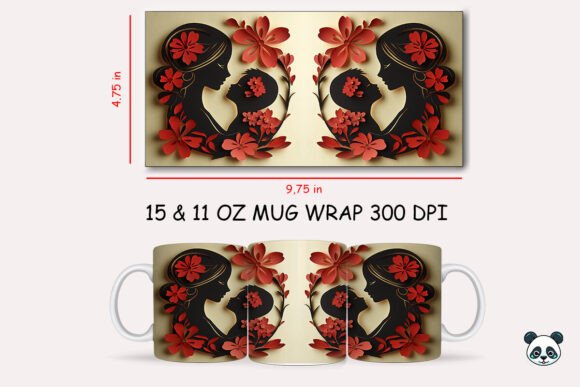 Mothers Day Mom 3D Mug Wrap Sublimation Graphics and Crafts Review