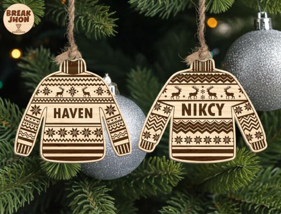 Personalized Sports Christmas Ornament: Laser Cutting and Winter Amp