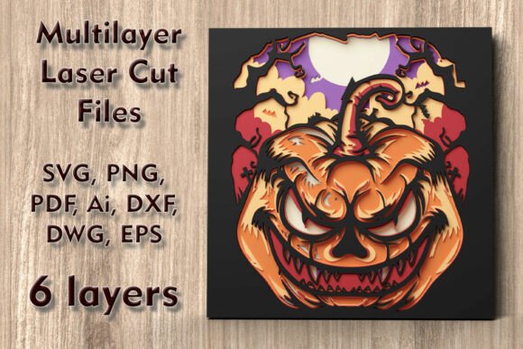 Pumpkin 3D Multilayer Laser Cut Files: A Versatile Graphic Design Asset for Autumn Amp Campaigns