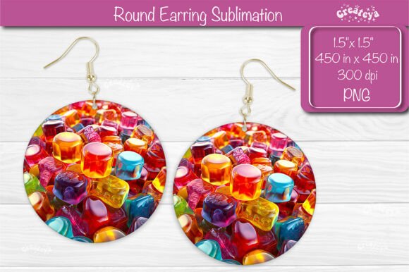 Review: 3D Round Earring Sublimation Designs Png