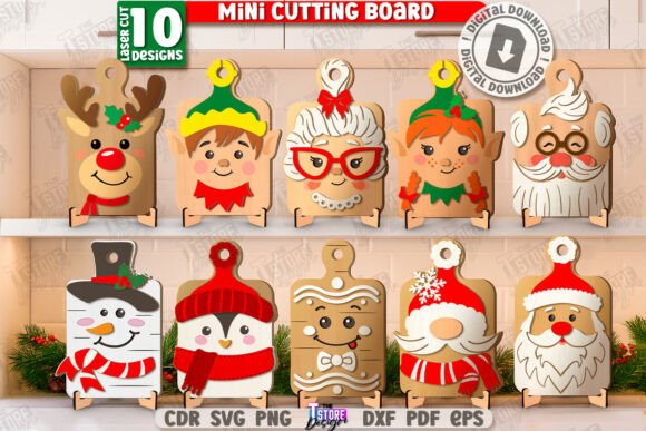 Review: Christmas Decorative Cutting Boards Set