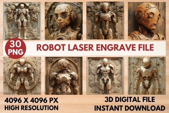 Robot Laser Engrave File Graphics for Laser Engraving